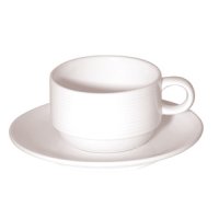 Stacking cup and saucer