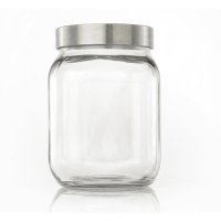 Jar 2 litre with stainless steel lid