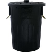 Refuse bin with lid 85 litre