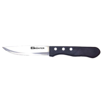 Steak knife broad blade - plastic handle